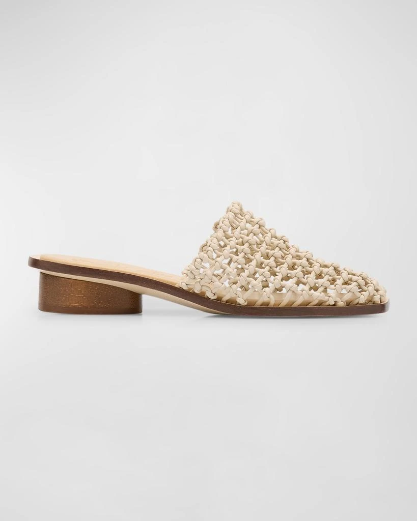 Cult Gaia Merida Leather Net Slide Mules 1