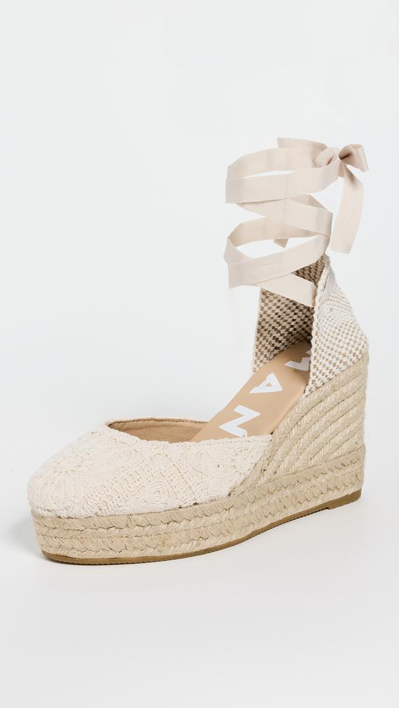 Manebi Wedge Crochet Espadrilles