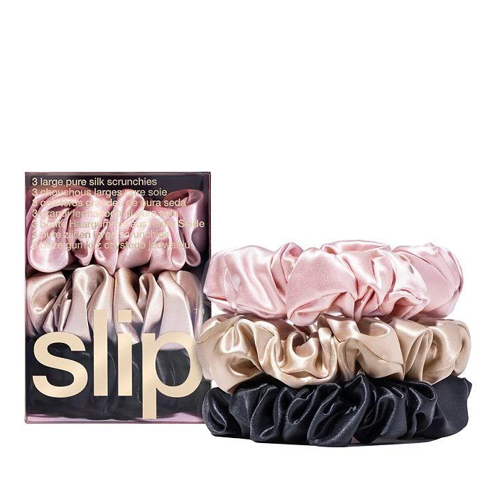 Slip Pure Silk 3-Pack Large Scrunchies 1
