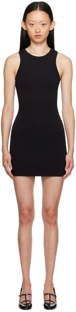 Esse Studios Black Crewneck Minidress