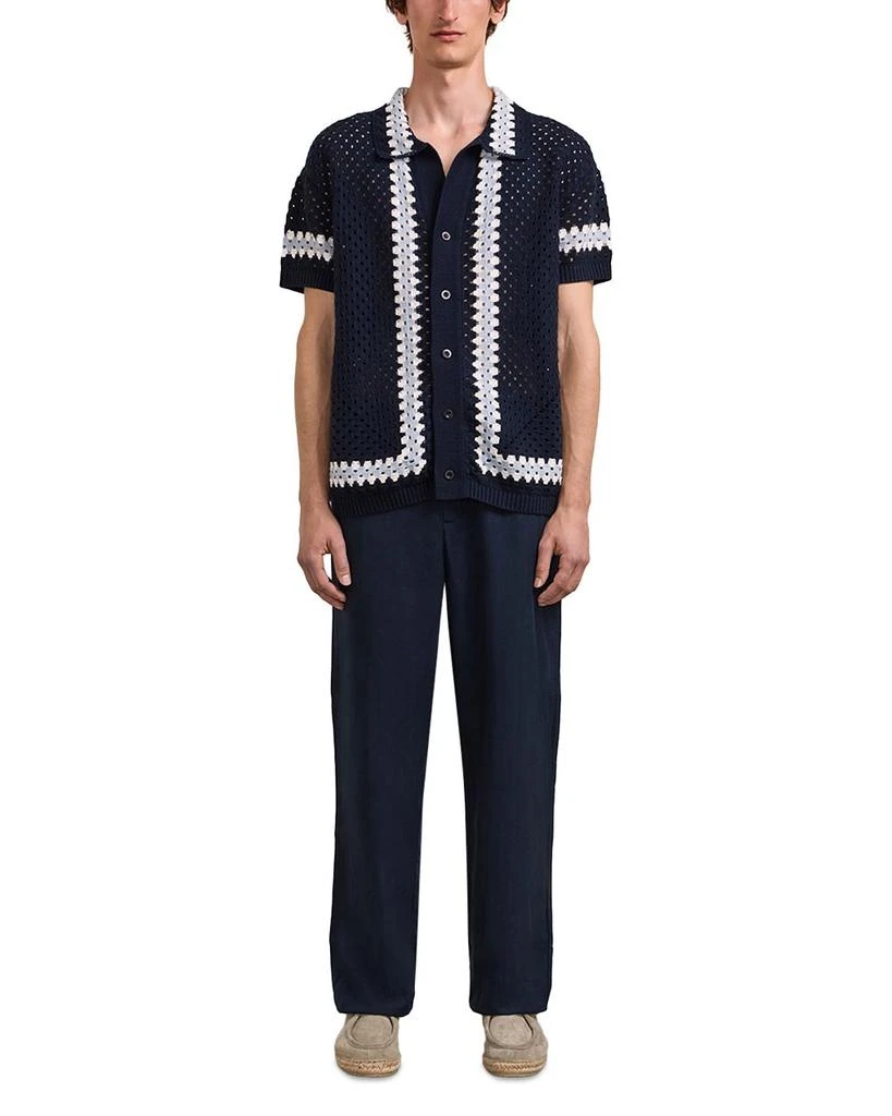 Frescobol Carioca Pinto Cotton Short Sleeve Crochet Cardigan 1