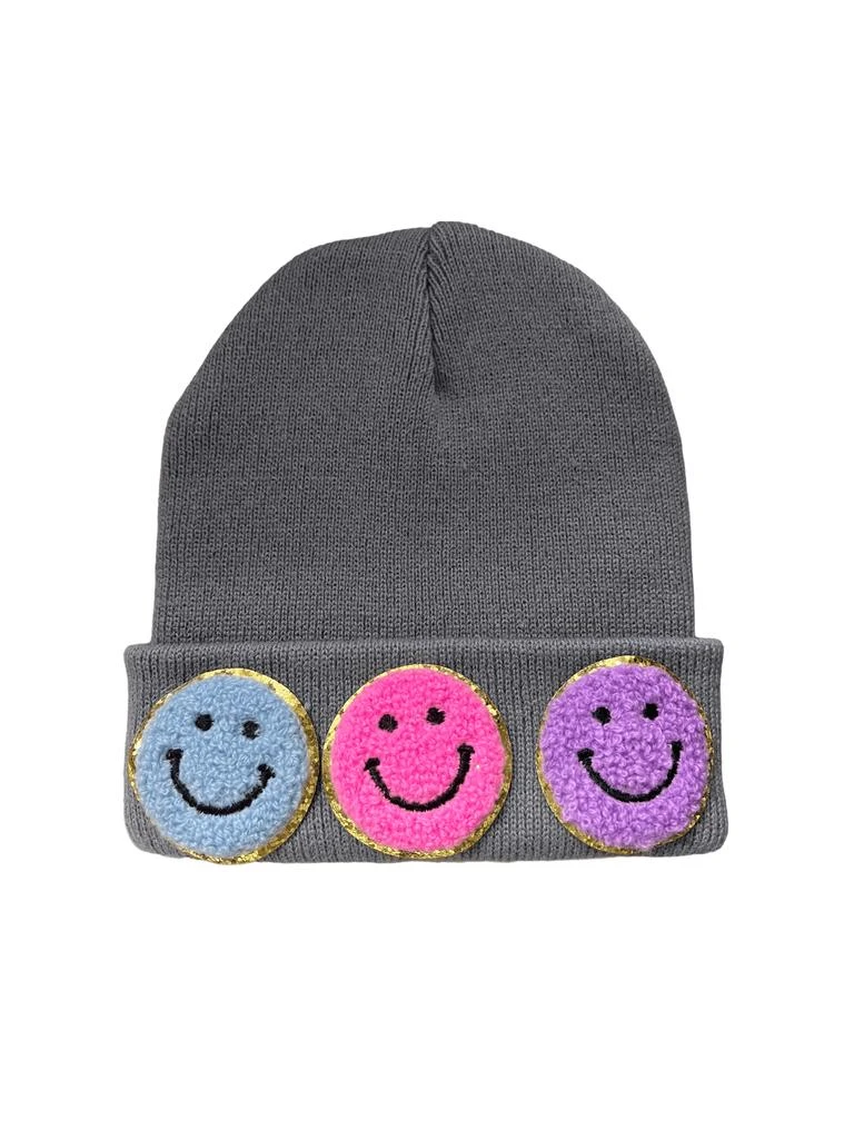Lola + The Boys Happy  Emoji Beanie 8