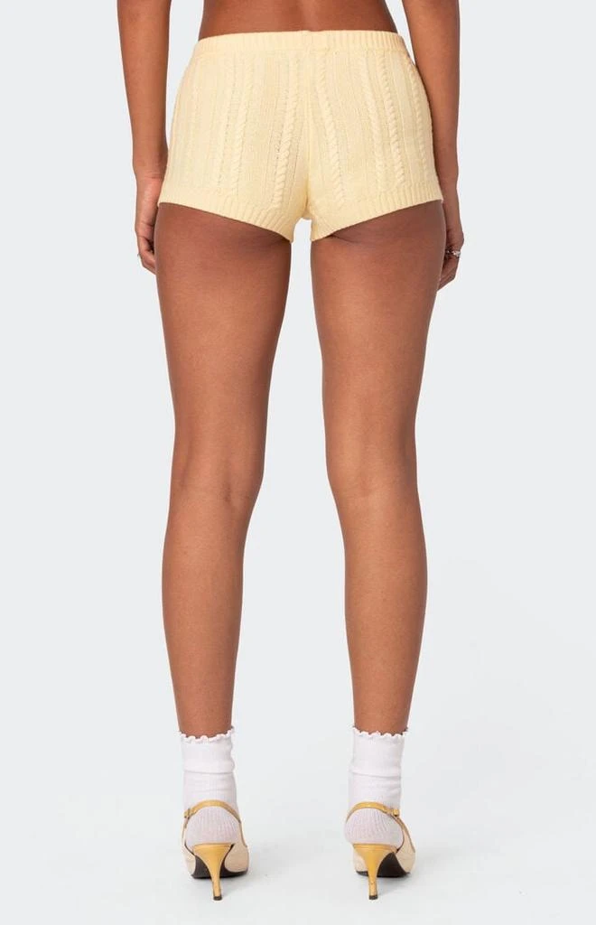 Edikted Raegan Cable Knit Shorts 5