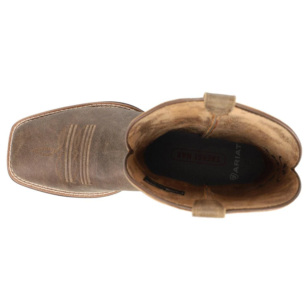 Ariat Brander Embroidered Square Toe Pull On Cowboy Boots 4