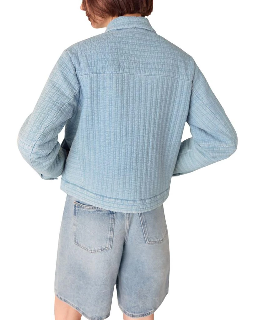 Whistles Quilted Chambray Jacket 3