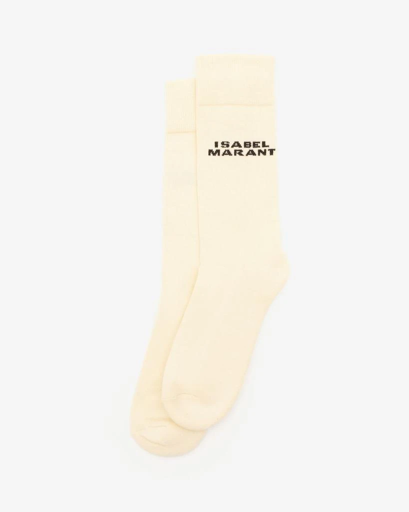 ISABEL MARANT ISABEL MARANT, DAWI LOGO SOCKS - Women - Black - OneSize 1