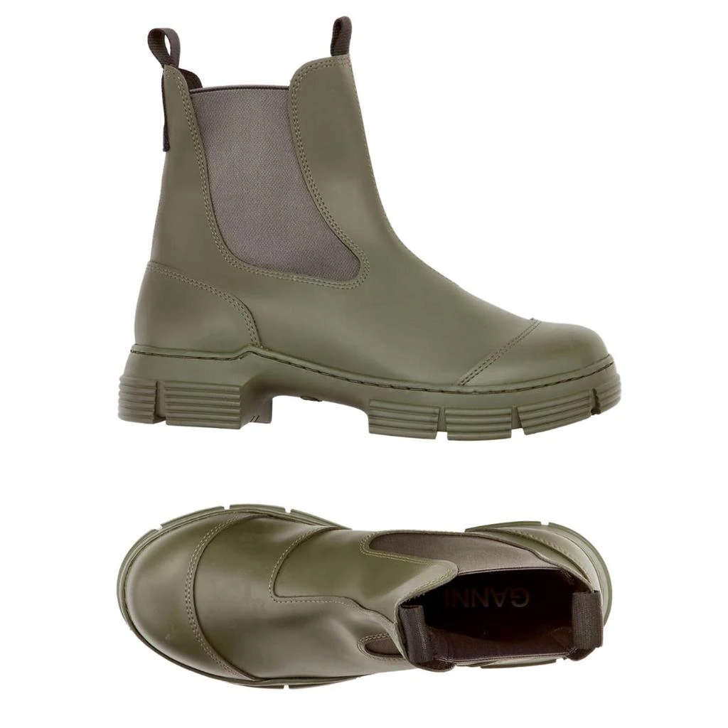 Ganni Women's Recycled Rubber City Boots In Kalamata 2
