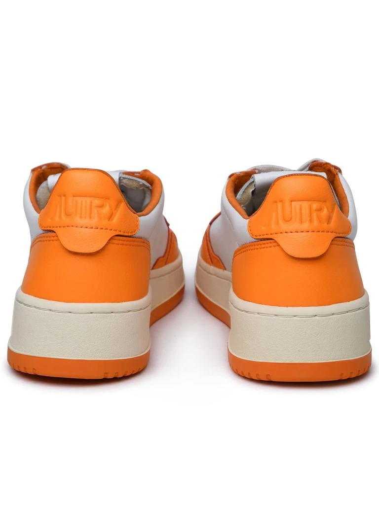Autry medalist Orange Leather Sneakers 4
