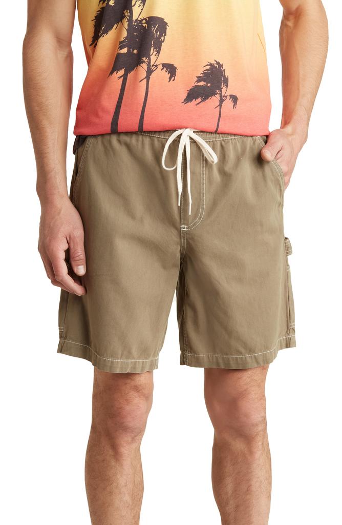 PacSun Bowen Cotton Twill Drawstring Shorts