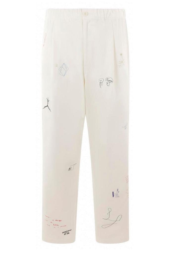 UNDERCOVER Undercover High Waist Printed Trousers