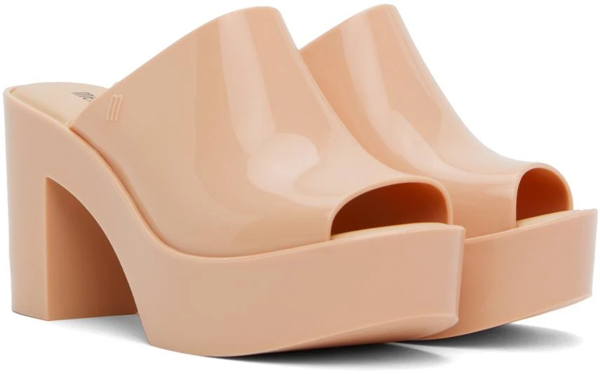 Melissa Beige Mule Heeled Sandals 4