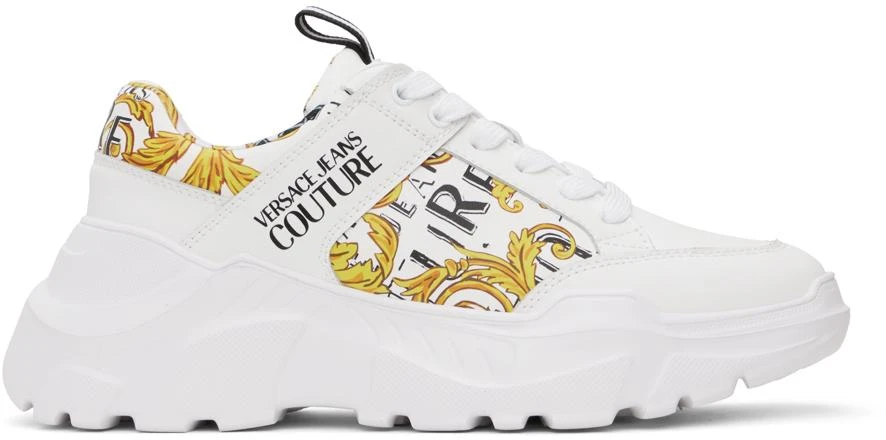 Versace Jeans Couture White Chain Couture Speedtrack Sneakers 1