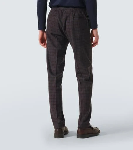 Kiton Checked wool chinos 4