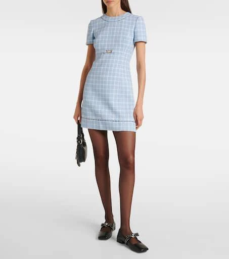 Versace Gianni Ribbon studded leather ballet flats 2