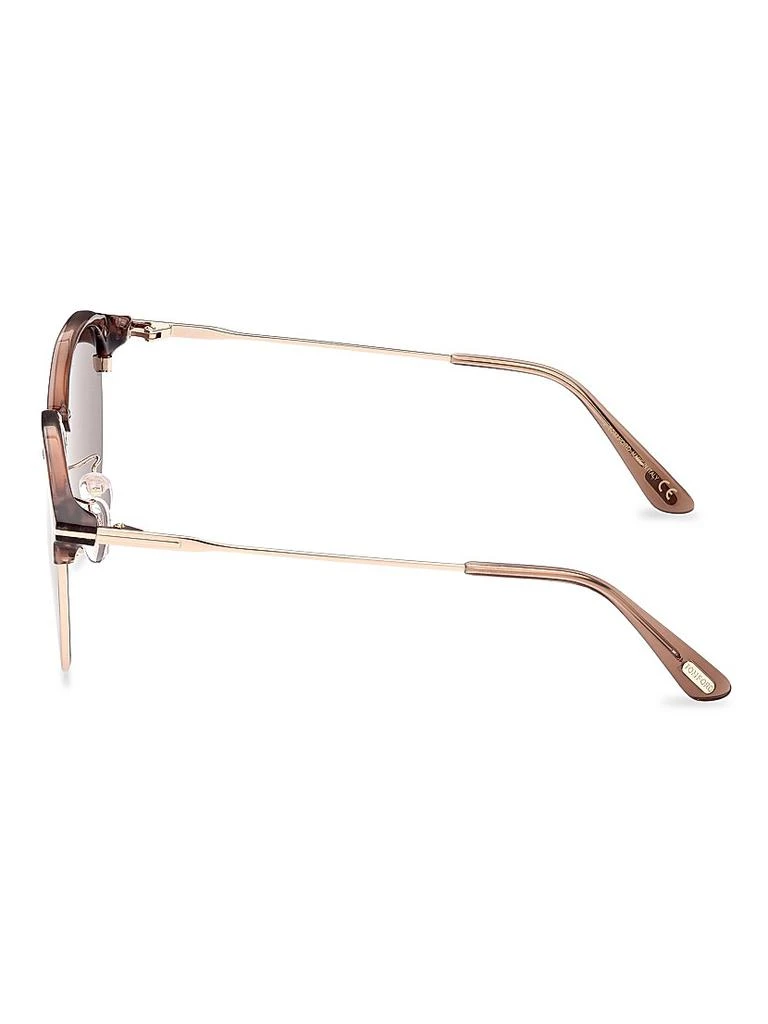 Tom Ford 55MM Clubmaster Round Sunglasses 3