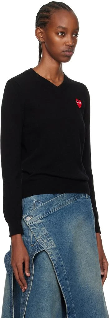 Comme des Garcons Black Heart Patch Sweater 2
