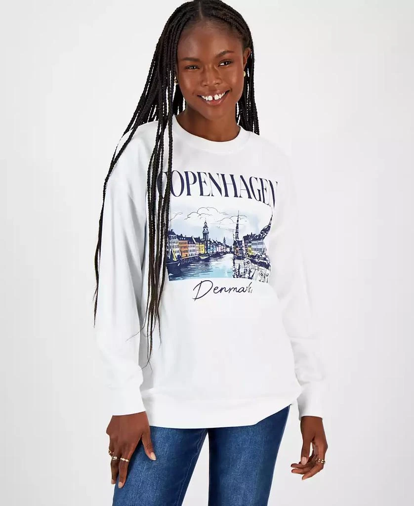 Rebellious One Juniors' Copenhagen Graphic Sweatshirt 1