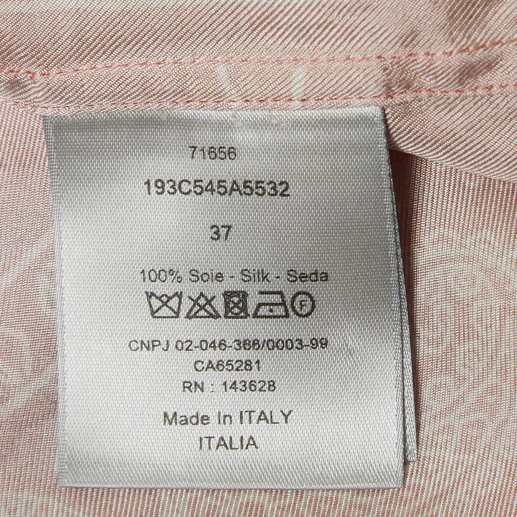 Dior Dior Homme Pink Bandana Print Silk Shirt XS 5