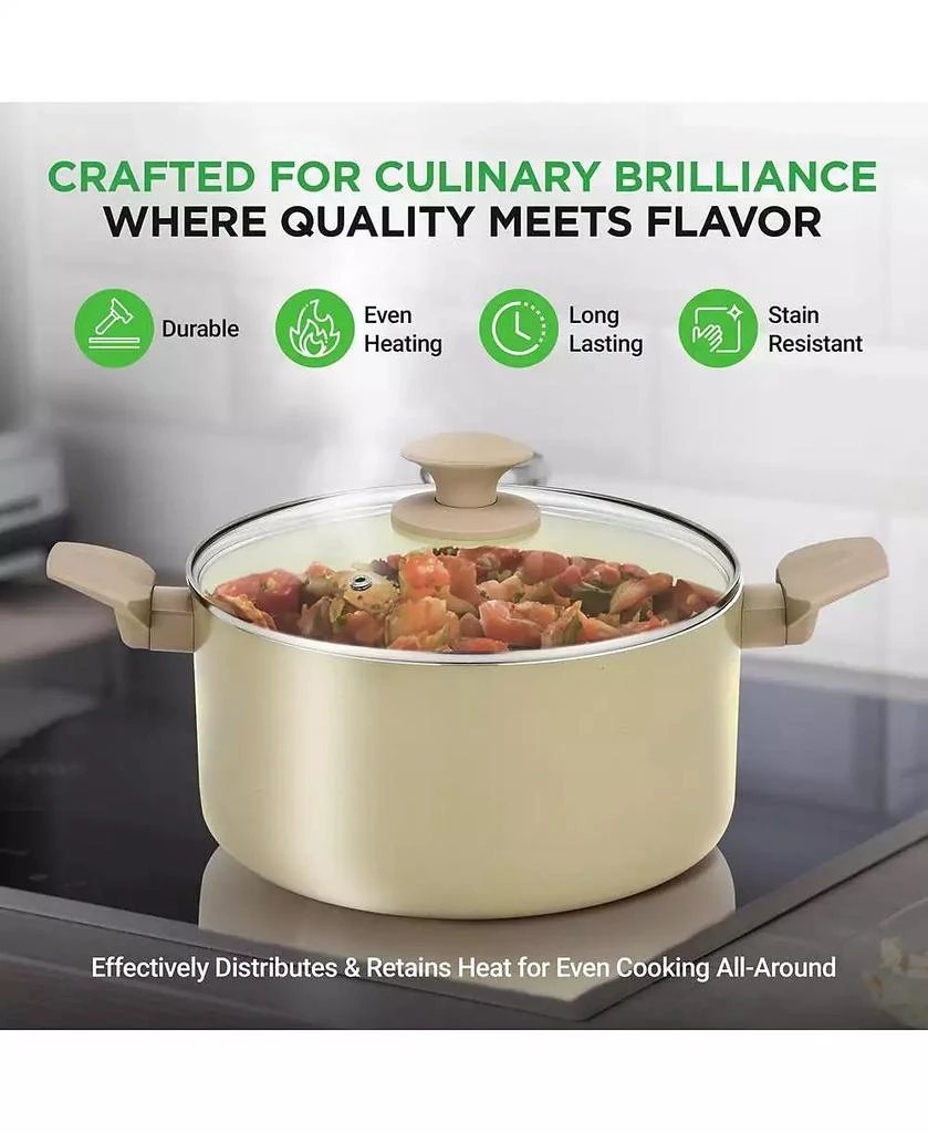 NutriChef 54-Piece Non-Stick Cookware 
Bakeware Set, Professional Kitchen Collection with Pots, Pans 
Tools 6