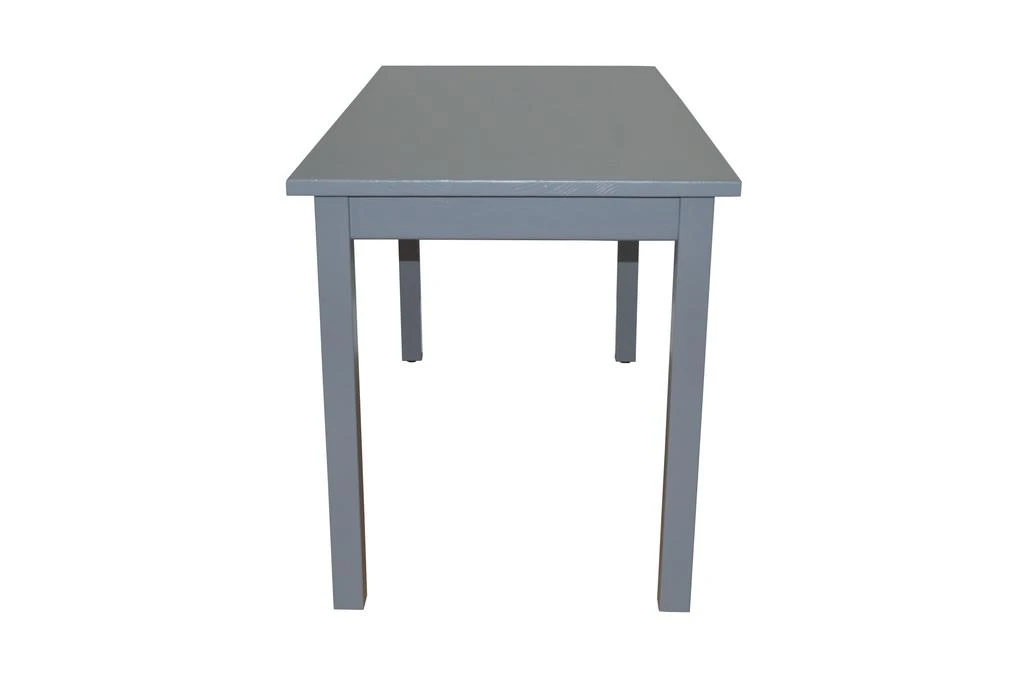Hivvago 60" Gray Solid Wood Dining Table 4