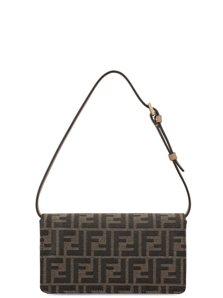 Fendi Fendi Baguette FF Jacquard Chain-Linked Wallet 2