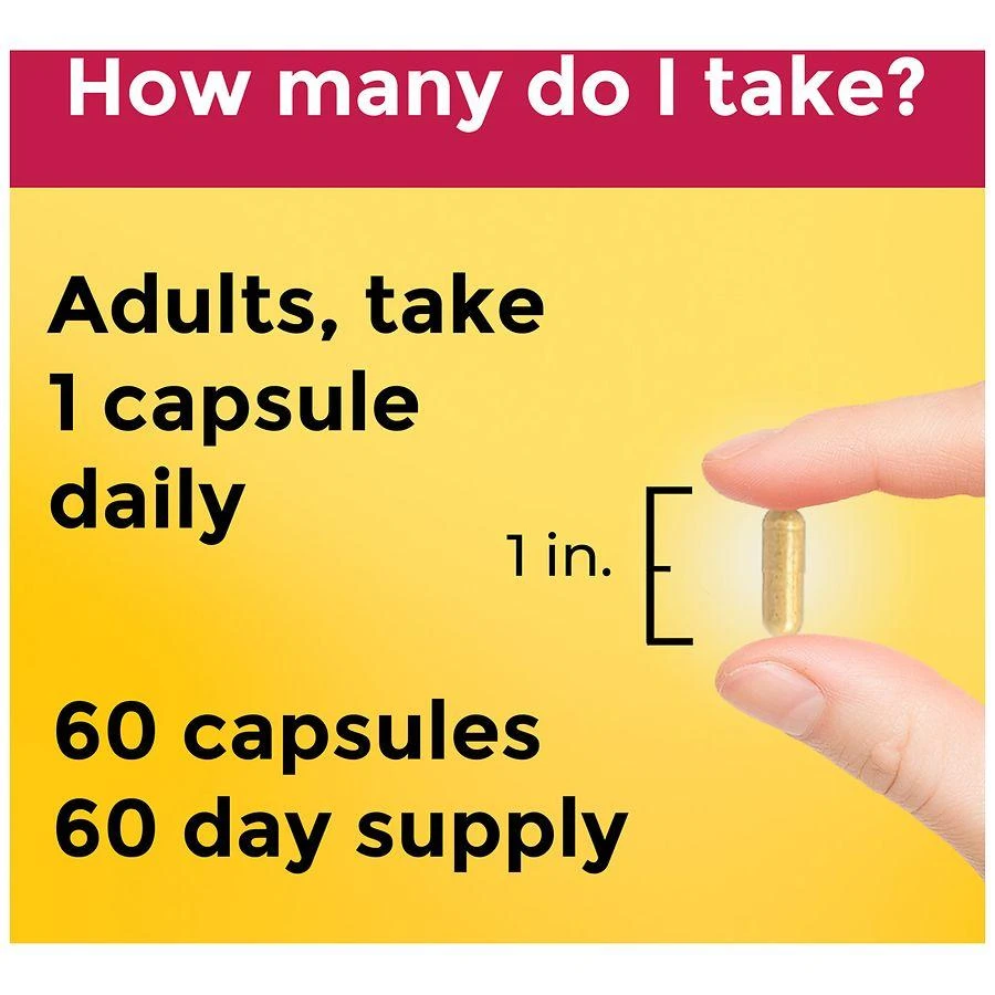 Nature Made Multi + Ginseng Energy Capsules Multivitamin for Women & Men 60 6