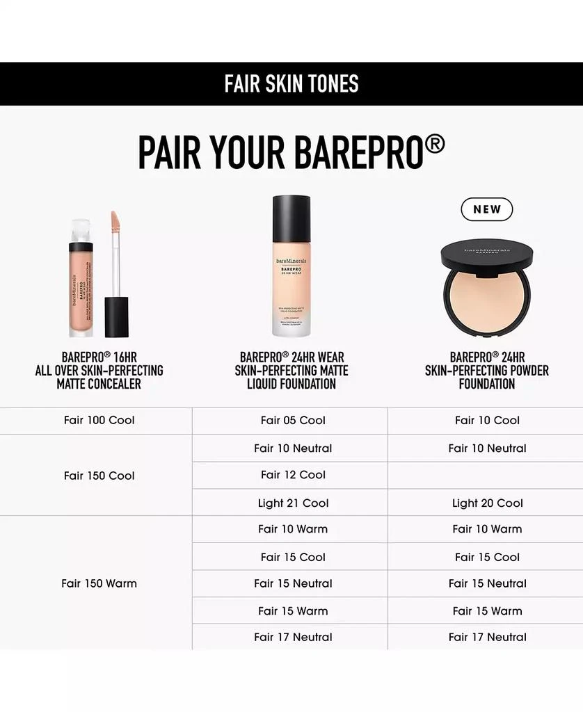 BareMinerals BAREPRO® 24HR Skin Perfecting Talc-Free Matte Powder Foundation 6