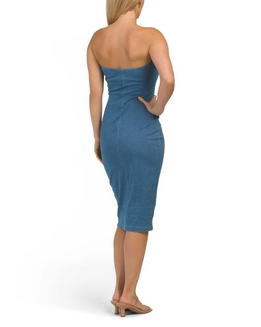 Susana Monaco Stretch Denim Tube Dress 2