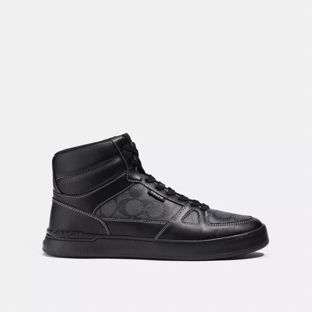 Coach Clip Court High Top Sneaker In Signature Canvas 1