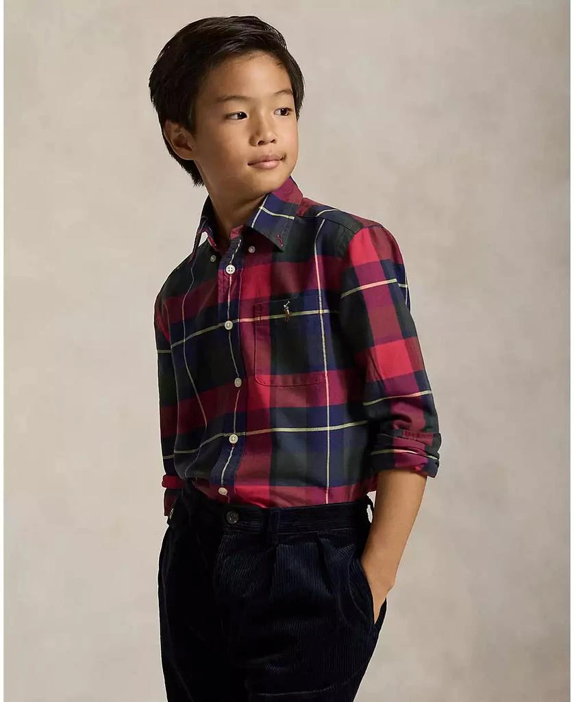 Ralph Lauren Boys
8-20 Plaid Cotton Oxford Shirt