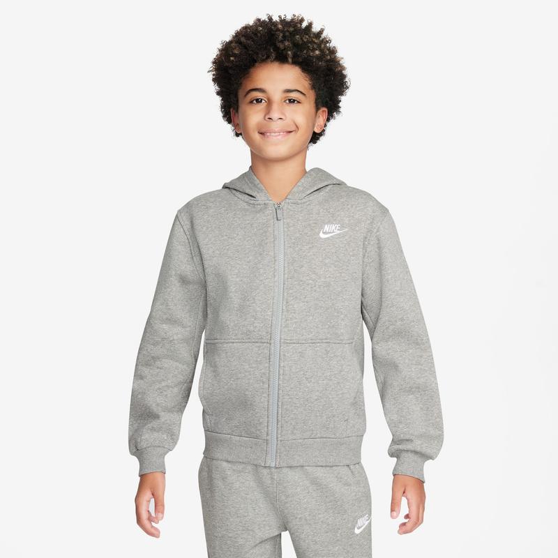 grey nike hoodie youth