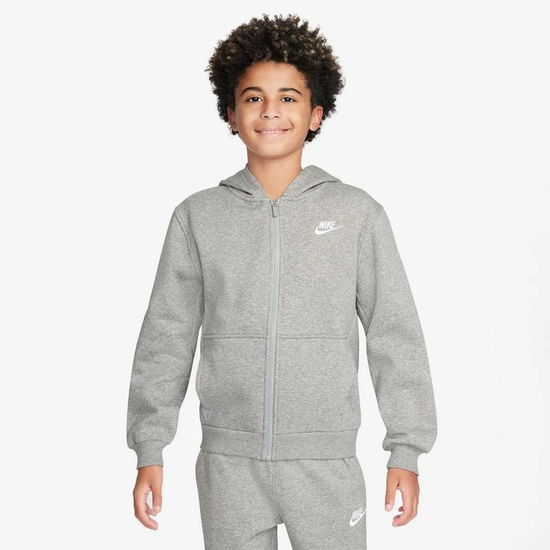 NIKE Nike NSW Club Fleece Full-Zip LBR Hoodie - Boys' Grade School 1