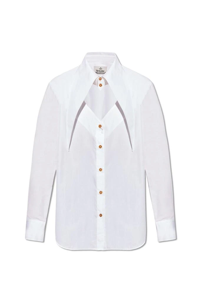 Vivienne Westwood Vivienne Westwood Oversized Pointed Collar Cut-Out Shirt 1