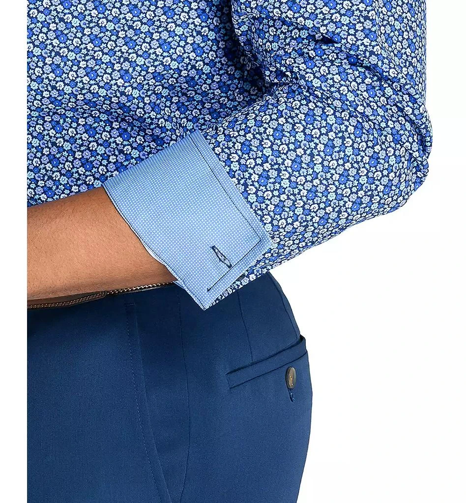 ConStruct Men’s Recycled Slim Fit Floral 4-Way Stretch Performance Dress Shirt 5