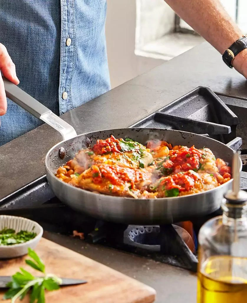 Greenpan X Bobby Flay Nonstick Stainless Steel 12" Frypan with Lid 7