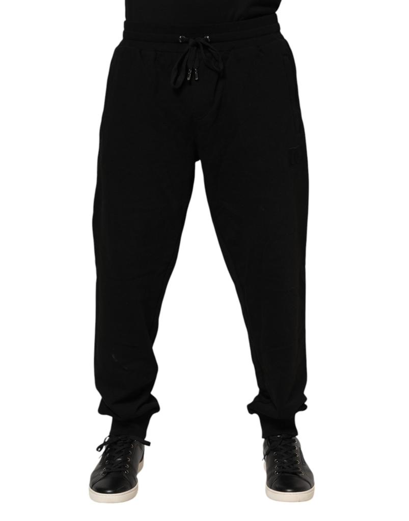 Dolce & Gabbana Cotton Logo Tape Men Jogger Men's Pants (Pre-Owned)