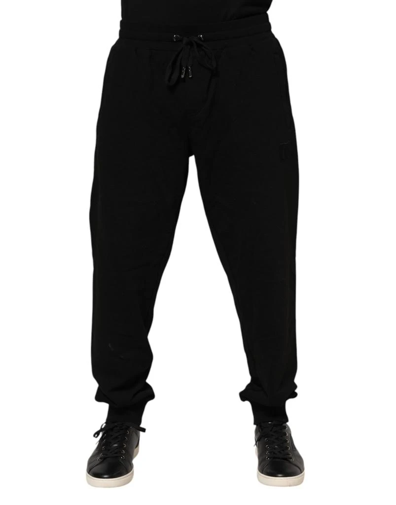 Dolce & Gabbana Cotton Logo Tape Men Jogger Men's Pants (Pre-Owned) 1