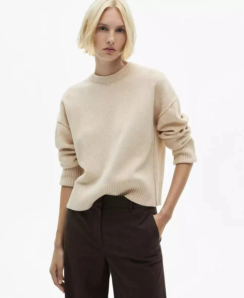Mango Women's Rolled-Up Sleeves Sweater 1