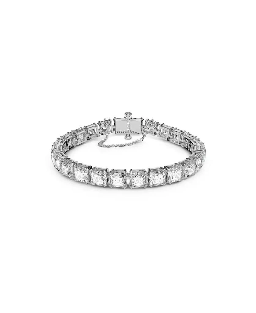 Swarovski Rhodium-Plated Square-Crystal Flex Bracelet 1
