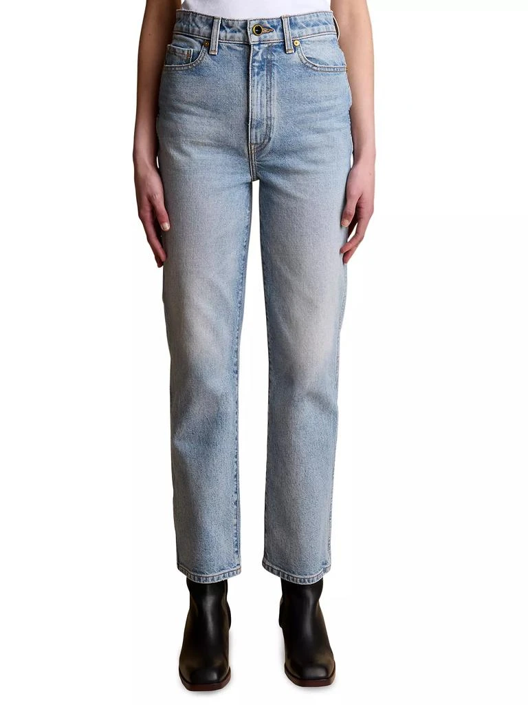 Khaite Abigail High-Rise Straight Jeans 1