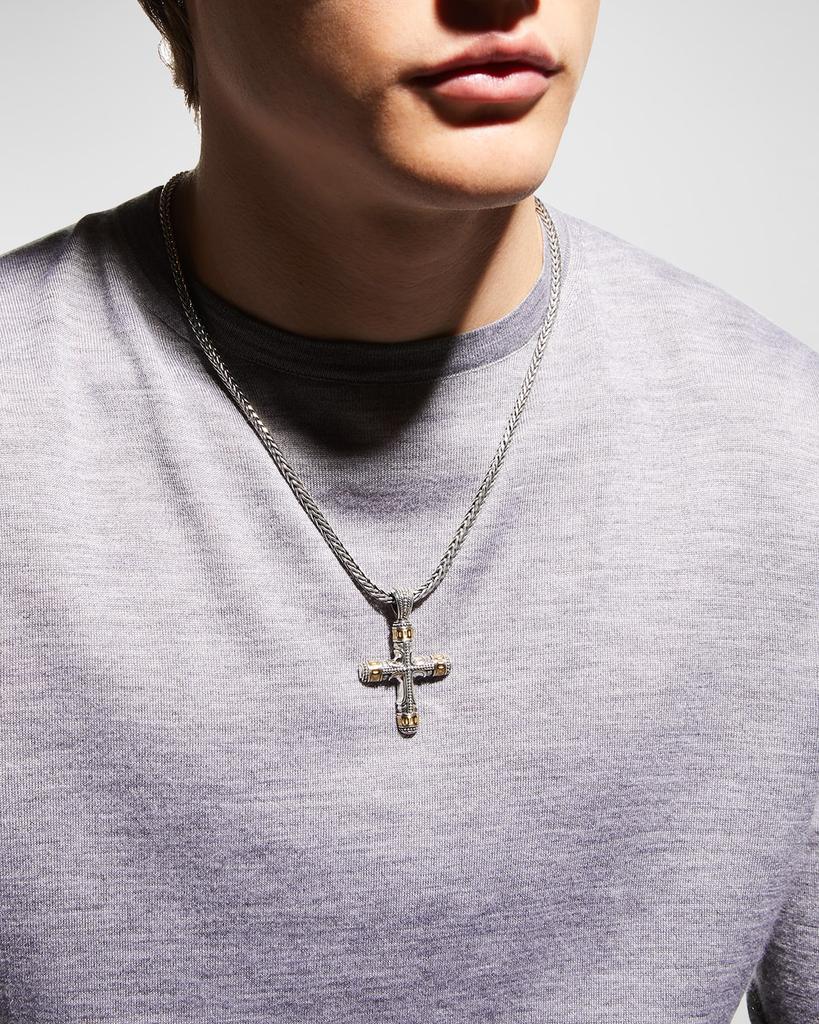 Konstantino Men's Phidias Sterling Silver and Bronze Cross Pendant