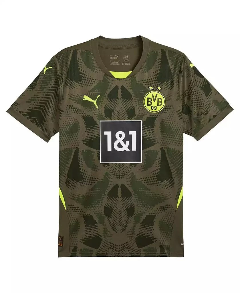 Puma Men's Olive Borussia Dortmund 2024/25 Replica Short Sleeve Goalkeeper Jersey 3