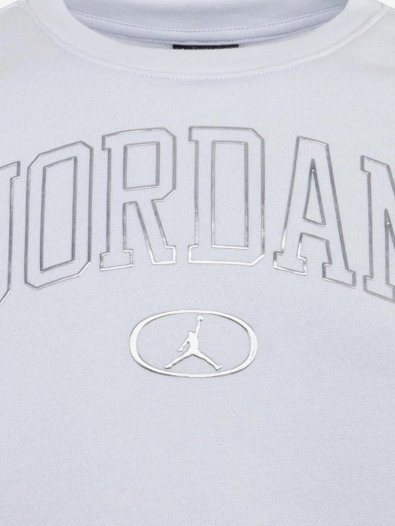 Jordan Girls Logo Sweatshirt in Grey 3