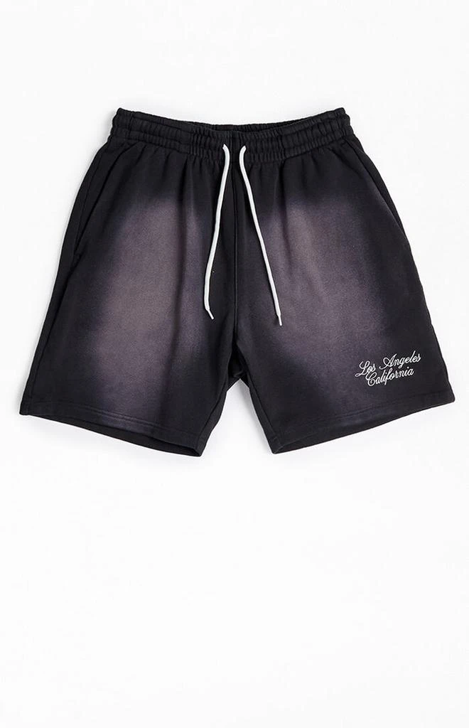 PacSun Black Potassium Fleece Volley Sweat Shorts 1