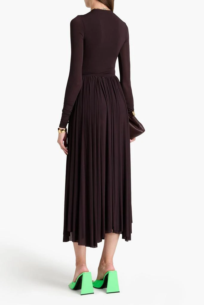 PHILOSOPHY di LORENZO SERAFINI Gathered jersey midi skirt 3