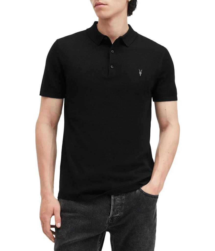 ALL SAINTS Mode Merino Short Sleeve Polo 1