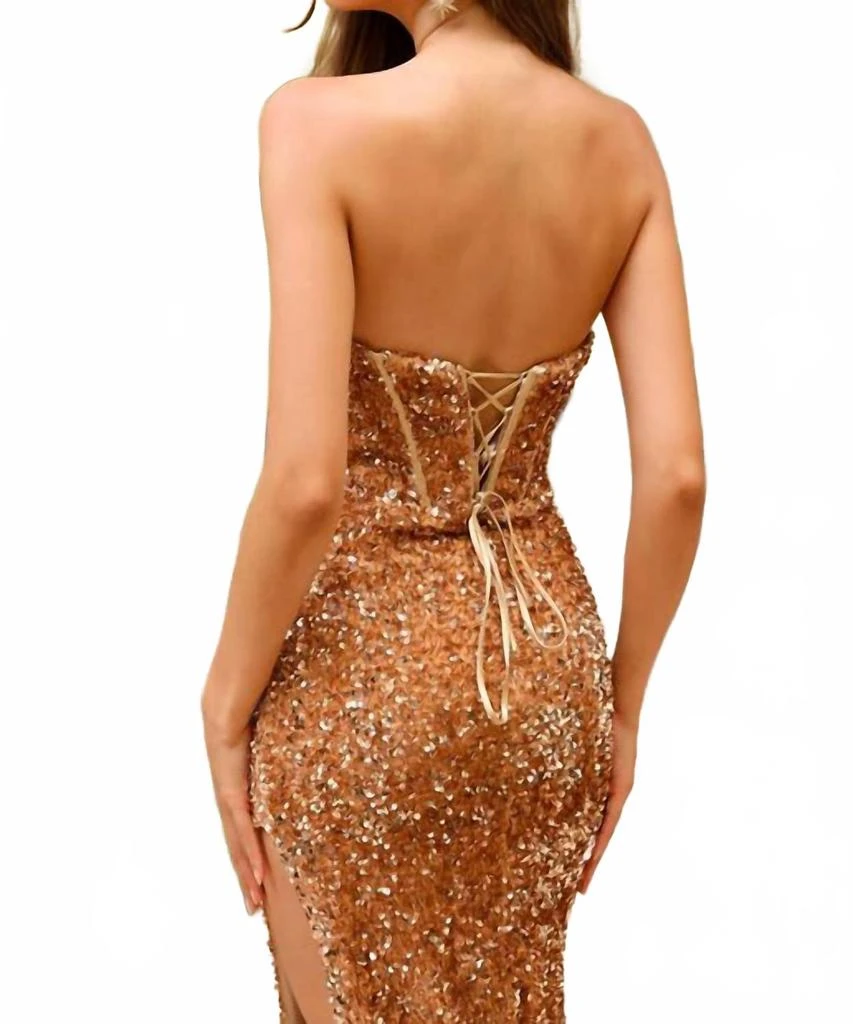 Amelia Couture Darina Gown In Gold 3