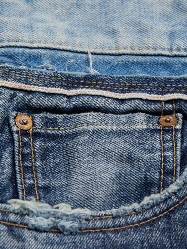 MOUSSY VINTAGE Lewiston Distressed Denim Shorts 4
