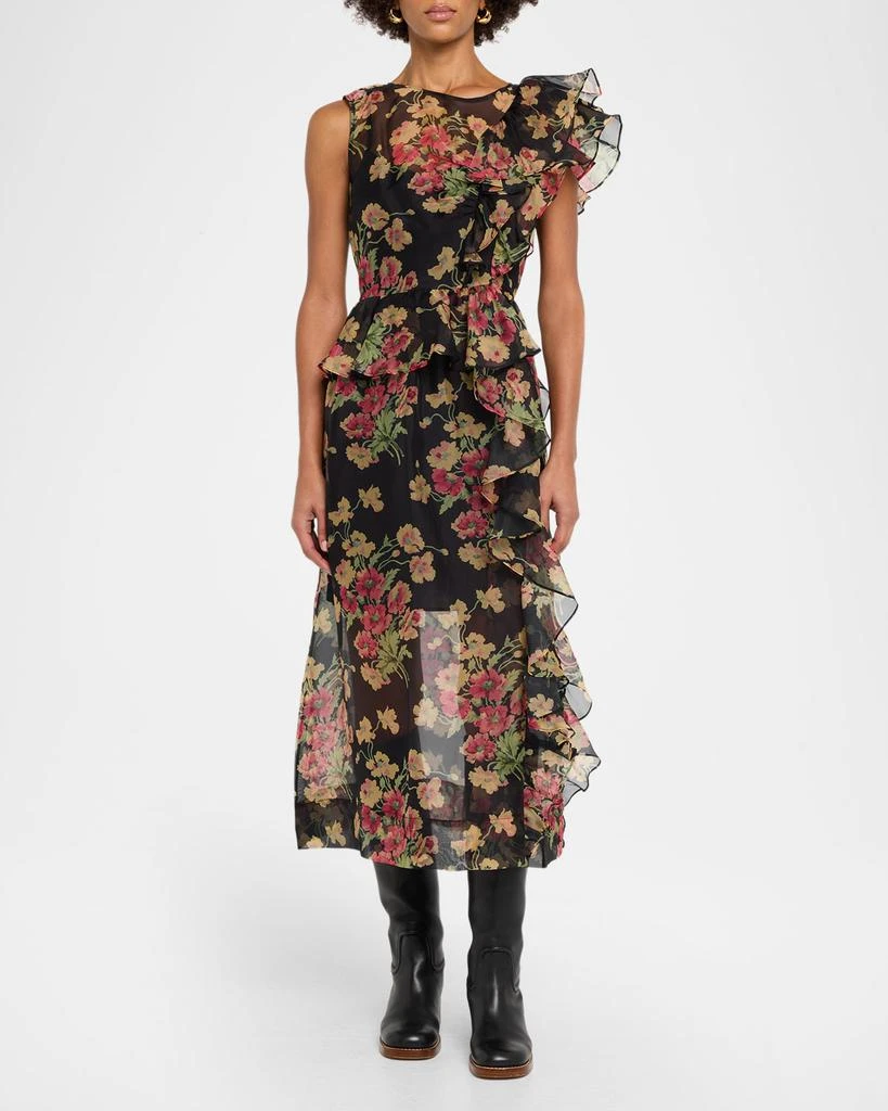 Sea Cornelia Floral Organza Midi Dress 2