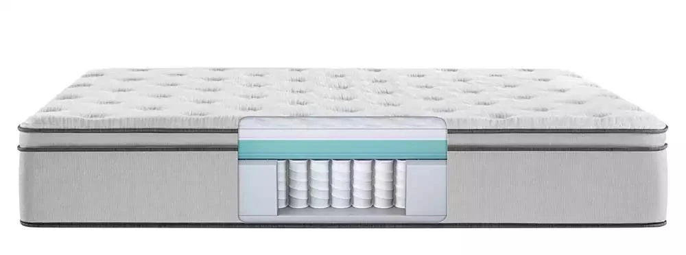 Beautyrest CLOSEOUT! BR800 13.5" Plush Pillow Top Mattress Set- 8
